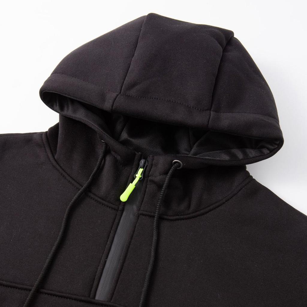 Pánská mikina mikina s kapucí zip na paži kapsa cardigan pánské sportovní velká velikost ležérní mikina
