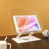 Acrylic Rotating Reading Stand: Multifunctional Book, Tablet, and Laptop Holder with Page Turner for Children