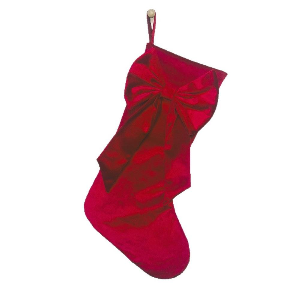 Christmas Sock Gift Wrap With Bow Decorative Christmas Stocking For Holiday Celebrations