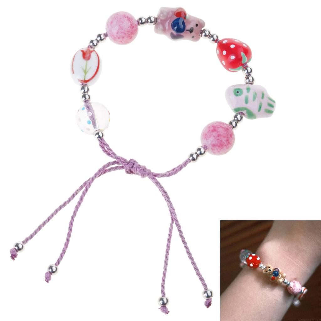 Fashionable Bear Charm Alloy Bracelet for Girls Lovely Sweetheart Jewelry Gifts Decoration for Teens Casual Wear