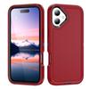For iPhone 17 Case PC+Silicone+EVA 3 In 1 Shockproof Phone Cover