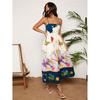 Women's Summer Casual Boho Long Sundress Spaghetti Strap Square Neck Sleeveless Flowy Maxi Dresses A Line Beach Dress for Women