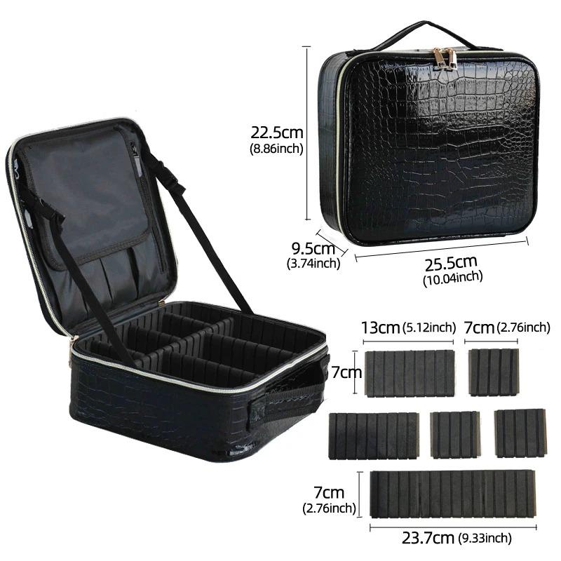 New PU Leather Cosmetic Bag Multi-Functional Portable Travel Storage Makeup Case For Women