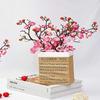 1pc Artificial Flowers Spring Plum Blossom Peach Branch Silk Flowers Home Wedding Party Decoration Christmas Wreaths Accessories