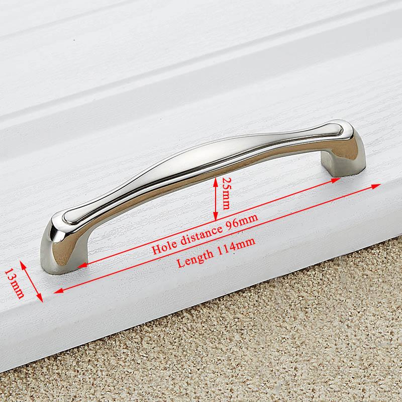 KAK Zinc Alloy Modern Cabinet Handles Kitchen Cupboard Door Pulls Drawer Knobs Handles Wardrobe Pulls Furniture Handle