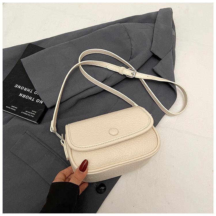 

2025 лето новая маленькая квадратная сумка с узором личи, модная и простая, для通勤, универсальная, портативная маленькая квадратная сумка, сумка через плечо, сумка-мессенджер белый