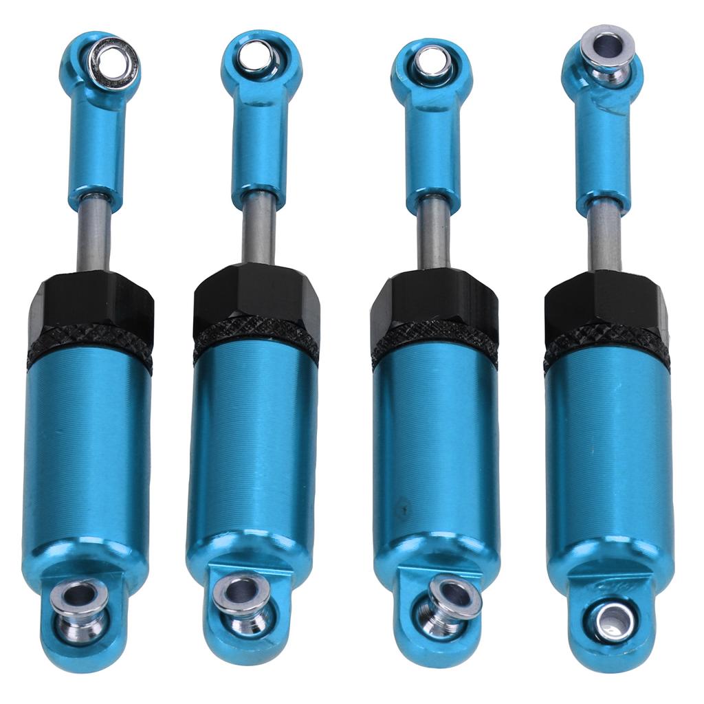 4pcsset Metal Adjustable Shock Absorber for MN 116 Remote Control Car Model Upgrade PartsBlue