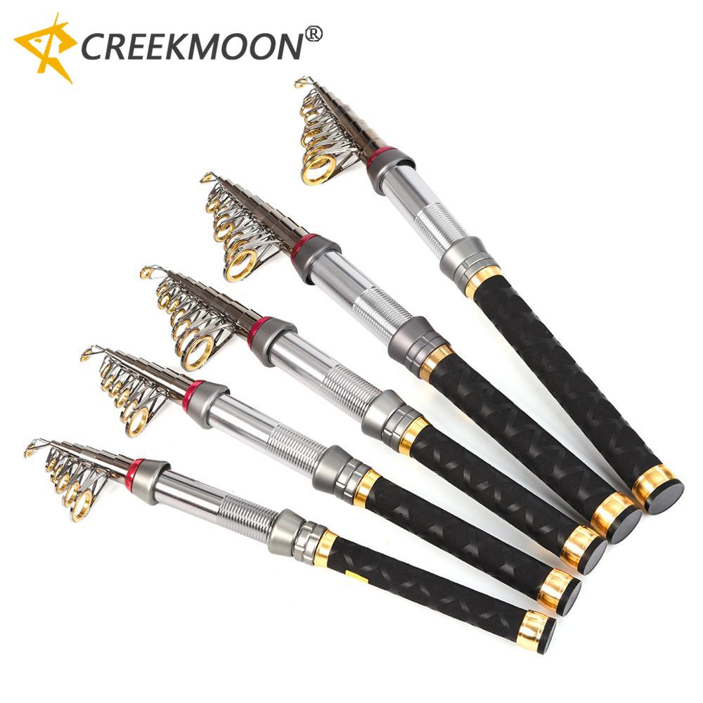 Portable Telescopic Carbon Rock Throwing Fishing Lure Rod Super Hard Mini Ultra Light Ice Fishing Pole 1.3-2.7M Rods Equipments