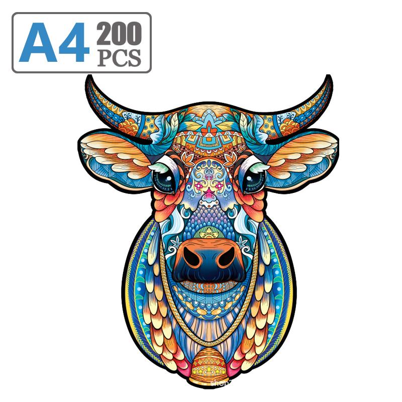 Jigsaw Wooden PuzzleI Rregular Shape Wooden Animal Puzzle Popular Animal Board Group Toys Children Adult Puzzle Game Toys