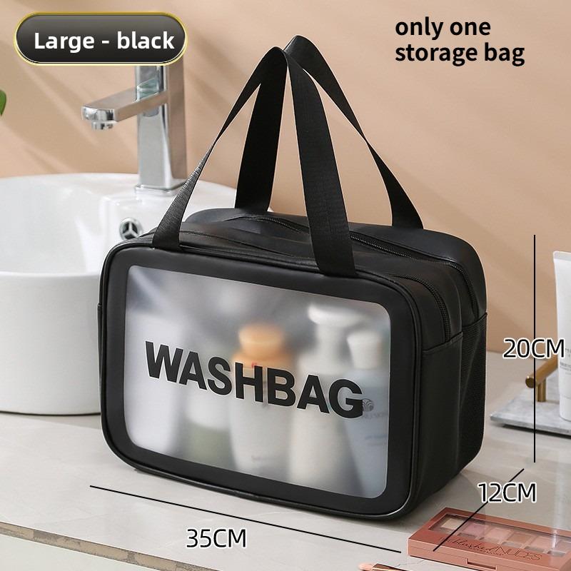 1PC Portable Cosmetic Waterproof Bag Large Capacity Dust Proof Make Up Storage Handbags Fashion Transparent Travel Bags