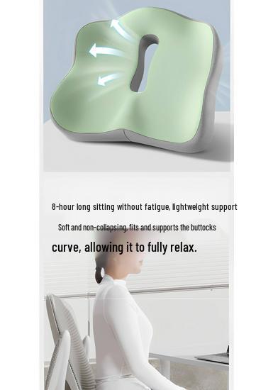 Comfortable Anti-Fatigue Seat Cushion for Long Sitting - Office, Dorm & Student Chair Support.