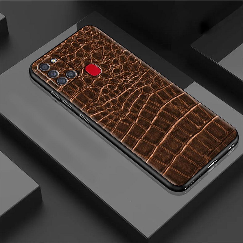 Case For Samsung Galaxy A52 A12 A51 A32 A21s A71 A53 A13 A32 A72 A31 A33 A22 A03 A41 Phone Cover Snake Skin Print