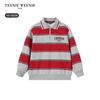 Teenie Weenie Kids Boys' Fleece-Lined Striped Polo Sweatshirt