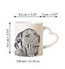 Deutsche Dogge I - Tasse mit Hund, entzückende Tasse mit herzförmigem Henkel, universelles Geschenk von der Marke Art-Dog