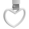 Inscriptions 2X Leather Ring Heart JDM Train Bus Handle Hand Strap Drift Charm Strap Drift Car Styling