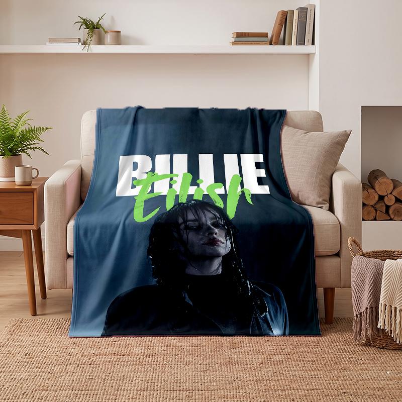 Billie Eilish Soft Warm Flannel Blankets Comfortable Blanket for Home Decoration Gifting