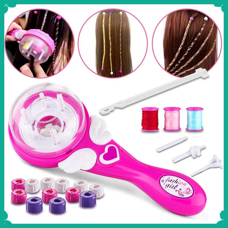 Automatic Hair Braid Kits Electric Children Diy Braiding Hairstyle Twist Machine Hair Styling Tools Makeup Toys For Girls