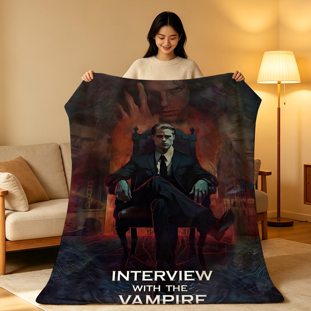 Movie I-Interview W-With T-The Vampire Throw High-Density Short Plush Blanket Soft Skin-Friendly for Sofa Room