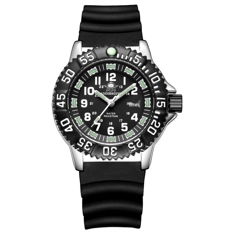 Addiesdive Luminous Men's Outdoor Sports Waterproof Quartz Watch
