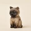 Cat Ornament Resin Statue Handmade Realistic Cat Figurine Home Office Desktop Living Room Decoration