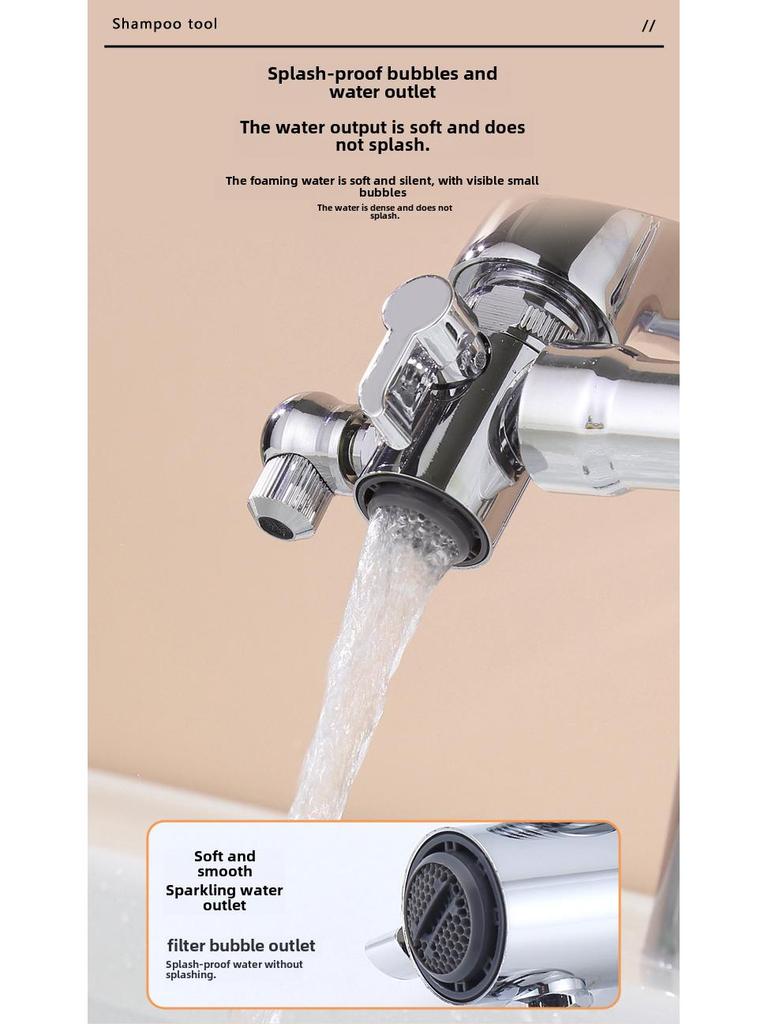 Chaochen Vielseitiges Kupferventilset: Universal-Waschbecken- und Duschshampoo-Set für Küche und Bad