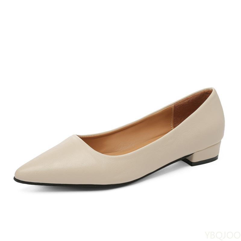 Women's Elegant Fashion High Heels Dress Shoes 2025 women New Pointed Toe Shallow Mouth Square Heel Small Leather Shoes Zapatos