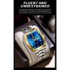 BINBOND B355 Stainless Steel Men Watch Top Quailty Luxury Push Button Hidden Clasp Waterproof Luminous Date Week Sport Men Watch