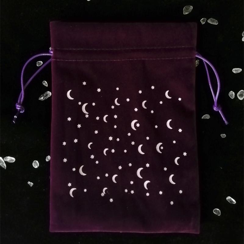 Péndulo de adivinación Mantel de adivinación Juego de mesa Tarot Bolsa de almacenamiento de terciopelo