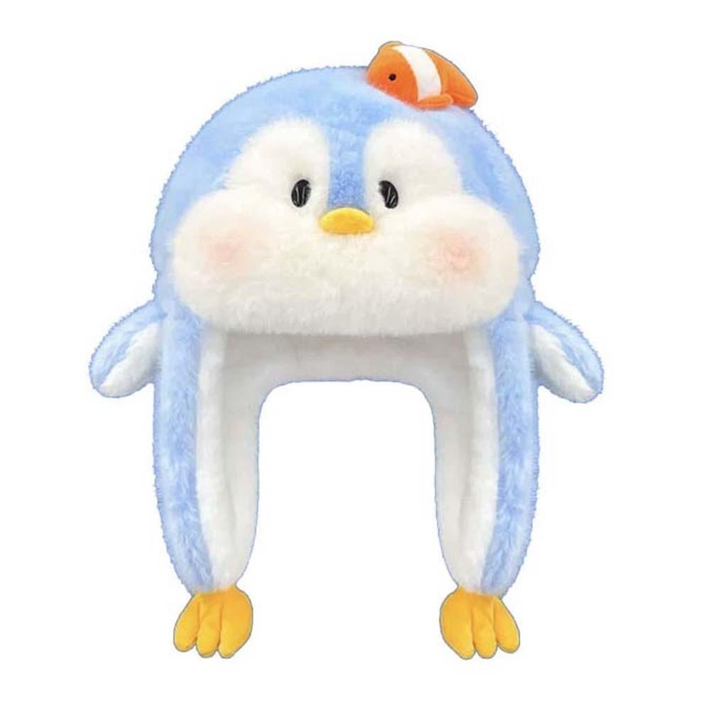 

Шапка-ушанка Пингвин Медведь Лей Фэн Антихолодная Защита ушей Шапка для лыж Зимняя Плюшевая Шапка Шопинг синий