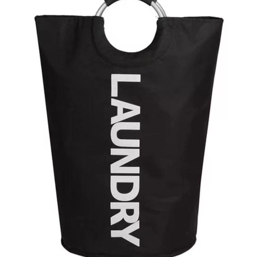 Foldable Large Oxford Cloth Laundry Basket - Washable, Portable, with Aluminum Handles