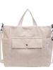 2024 Autumn/Winter Large Corduroy Tote: Korean Style Crossbody & Shoulder Bag