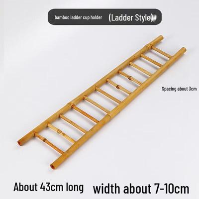 TLAKEHO Bamboo Ladder Cup Holder