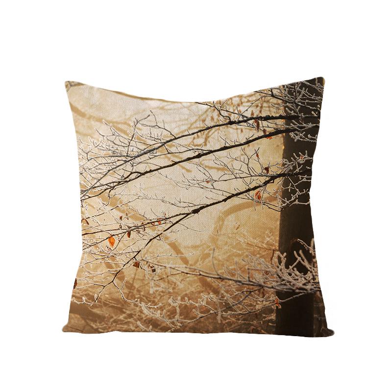 Zuhause Tropische Pflanze Grüne Blätter Polyester Kissenbezug Zuhause Nordischer Ins Stil Kissen Lendenkissenbezug