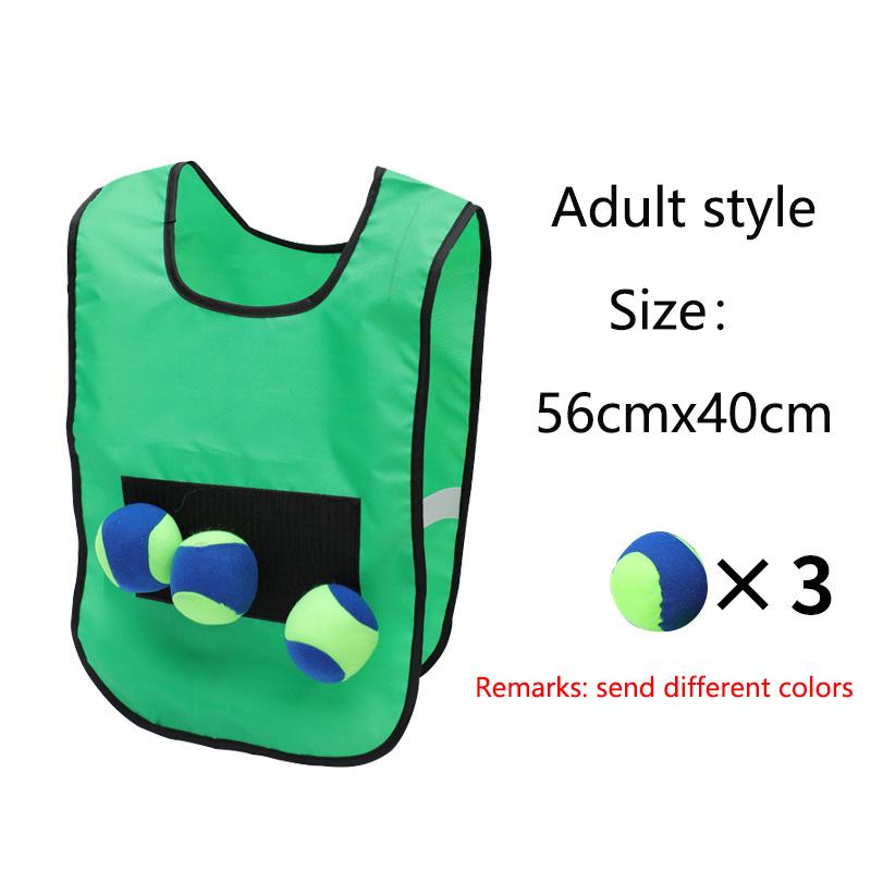 Children and Adult Outdoor Sport Toys for Kids Interaction Play Games Vest Ball Sticking Game