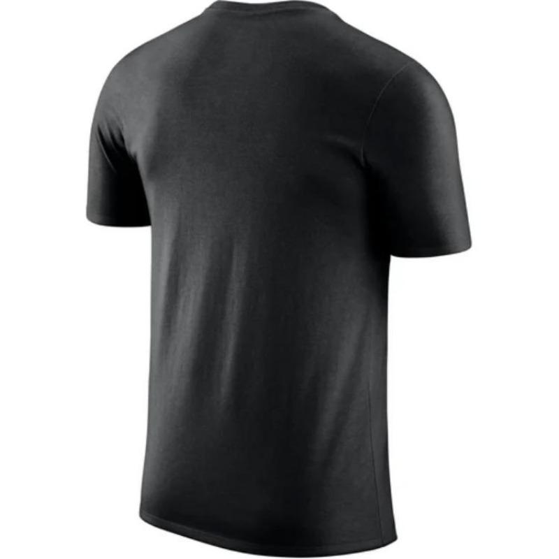 Nike Rychleschnoucí prodyšné sportovní tričko s logem NBA, kulatý výstřih, krátký rukáv, unisex topy, černé AT0516-010
