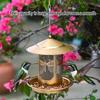 Rustproof Metal Wild Bird Feeder Feeding Tray Squirrels Proof Design Easy Fill Hanger For Backyard Bird Watching