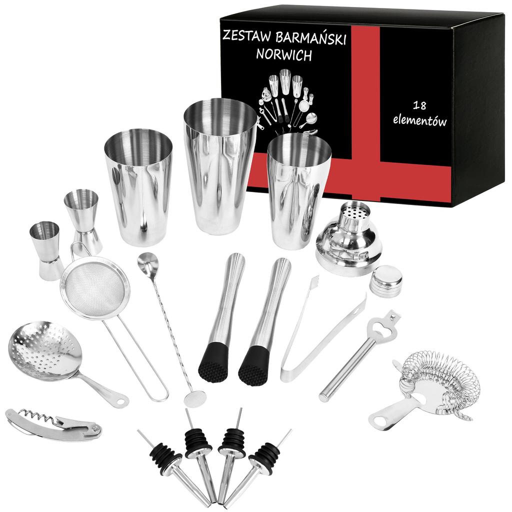Norwich Premium 18-teiliges Barkeeper-Set