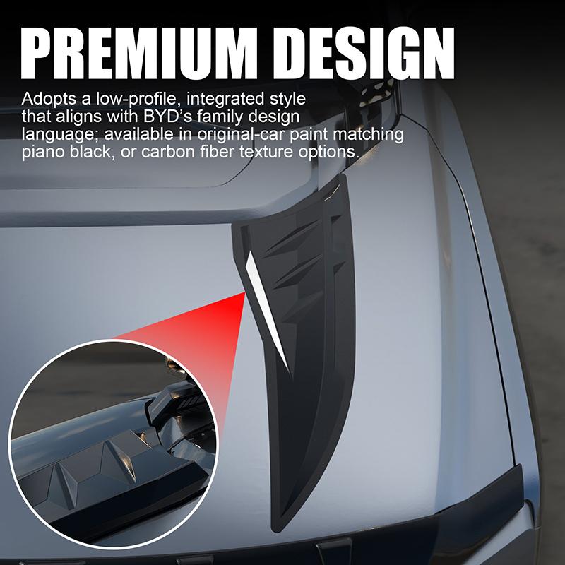 Hood Decoration Stickers For BYD Shark 6 Sports Decoration Sticker Upgrade For Shark 6 2025 2025 Car Accessories 2pcs