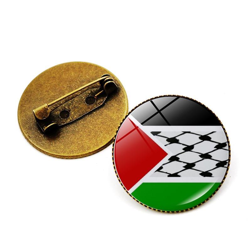 Premium Zinc Alloy Palestine Flag Brooch Pin Unique And Stylish Accessory For Bags And Jewelry Wholesale