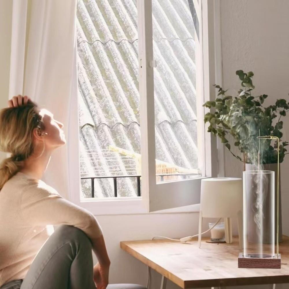 Minimalistický stojánek na vonné tyčinky Zenový kadidelník Moderní skleněný popelník Domácí dekorace