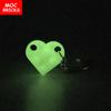 Non-Toxic Moc Bricks Heart Key Chain Plate Modified 2X3 With Hole 3176 Coupling Love Thanksgiving Educational Building Block Lovers Gift