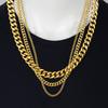 Hiphop Heavy Cuban Link Chains Necklaces Male Gold Color Stainless Steel Long Neck Necklace For Men Women Jewelry 2025 Collares