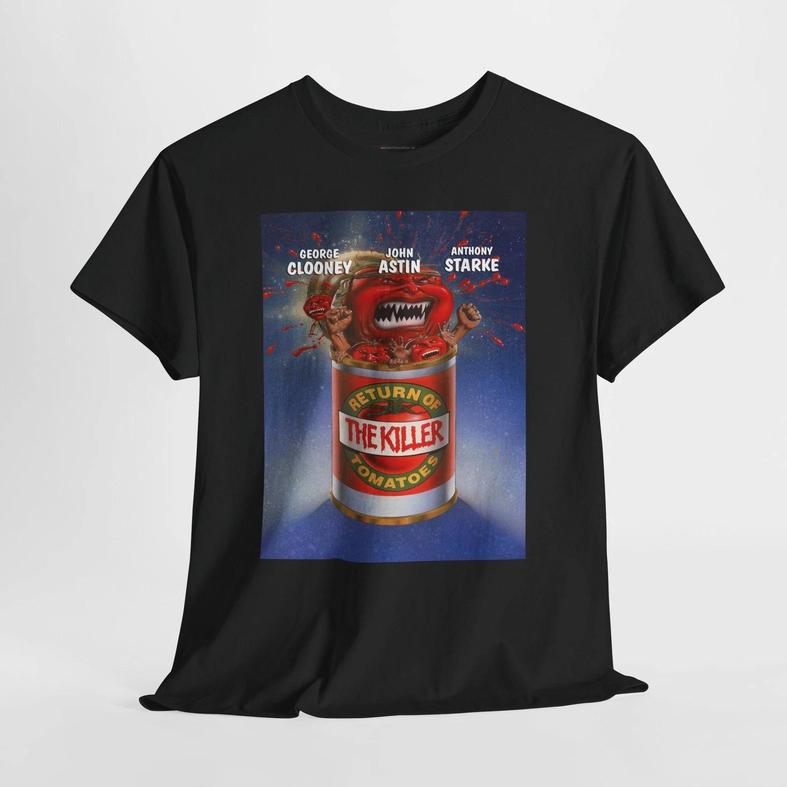 Return of Killer Tomato 1988 Retro Movie Poster Horror Unisex Graphic T-Shirt M
