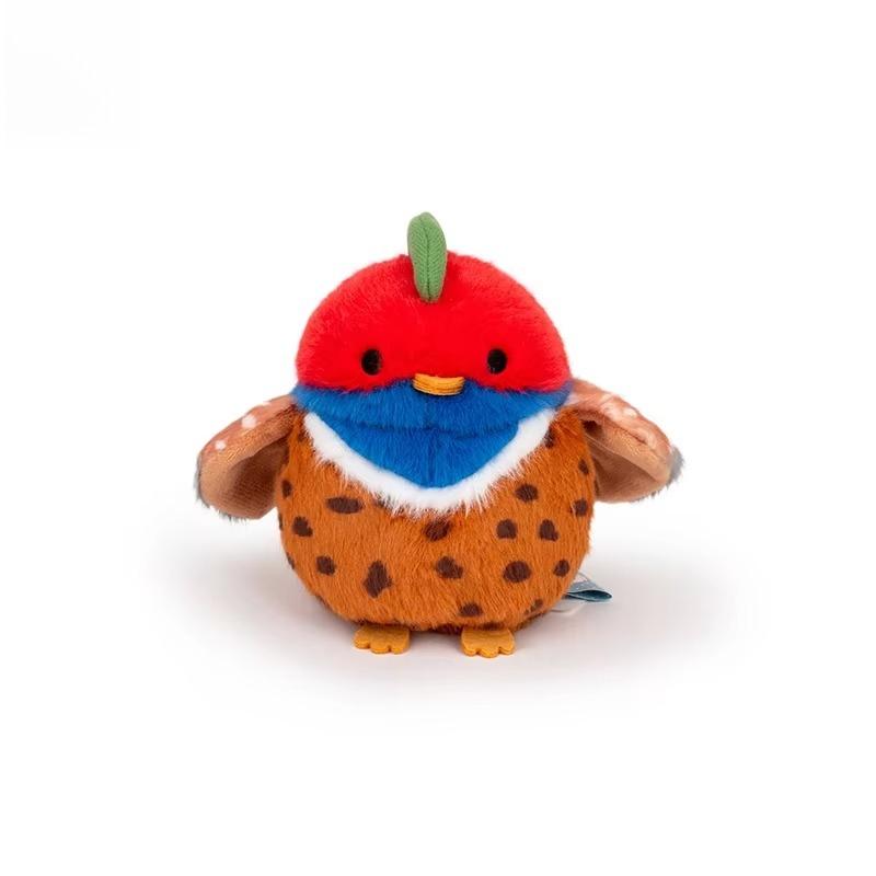 11cm Giocattoli di Peluche Uccelli Kawaii Mini Uccelli Artificiali Bambola di Peluche Pappagallo Passero Realistico Carino Giocattolo di Peluche per Bambini Regali di Compleanno Natale