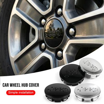 4Pcs/set Anti-Rust Snap-On Wheel Center Hub Caps Center Covers for Renegade Compass Wrangler JK Patriot Grand Cherokee SRT