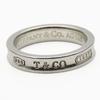 Used TIFFANY&Co. Ring Narrow 1837 EU#50 Silver925 3.8g Silver Accessories