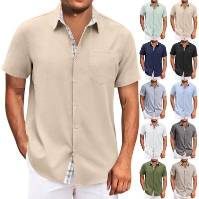 Erkekler için Hawaii Gömlek, erkek Vintage Düğme Aşağı Bowling Gömlek Kısa Kollu Yaz Plaj Gömlek