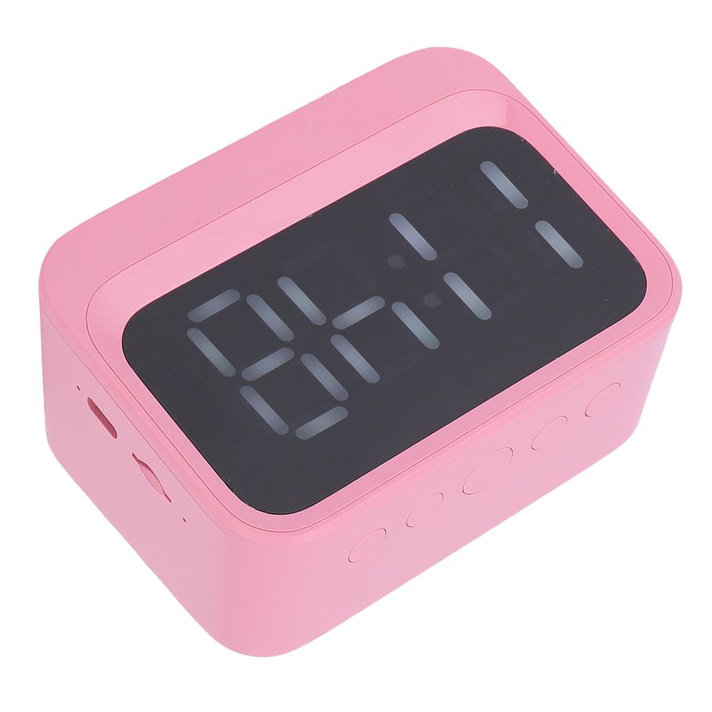 Ceas Digital cu Boxă Wireless Afișaj LED Ceas deșteptător Reîncărcabil cu Player Muzică MP3 pentru Persoanele care Dorm