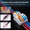5/10pcs Wire Connectors 2 To 4 Compact Quick Connectors For Wires Pole Wire Nut Connector Terminal For 28-12 AWG