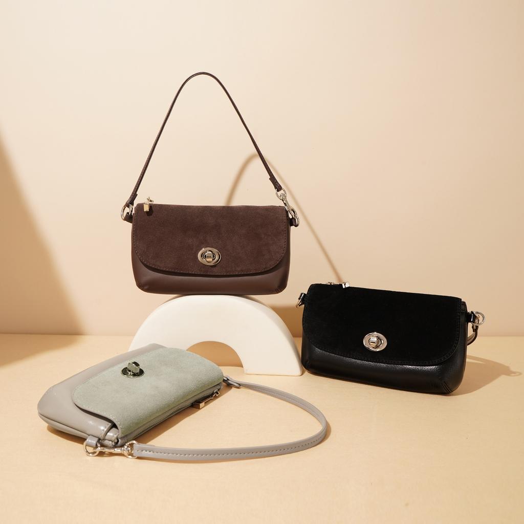 Bag for Girls Chain Bag Small Square Bag Small Fragrant Style Frosted Leather High-end Single-shoulder Crossbody Women's Bag